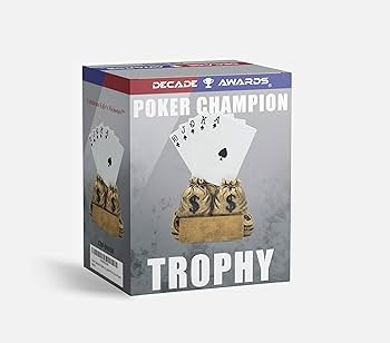 MPJ 優勝トロフィー　第6回　テキサスホールデム　ポーカー Amazon | Decade Awards 6インチポーカーチャンピオントロフィー
